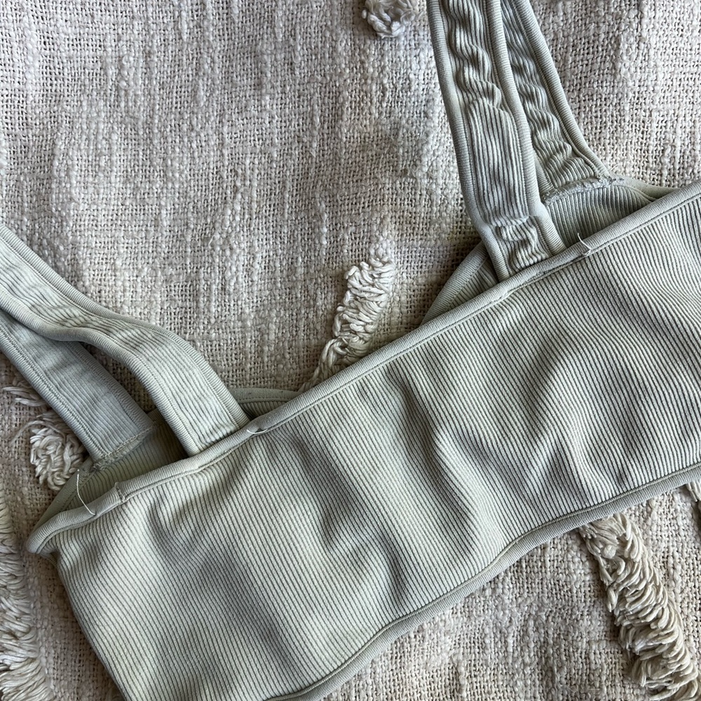 SET Active Sage Green Ribbed Underwire Bra - Picture 2 of 2